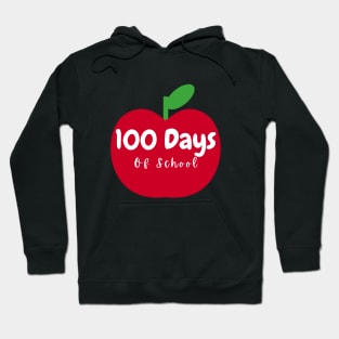 100 Days of school Apple Hoodie